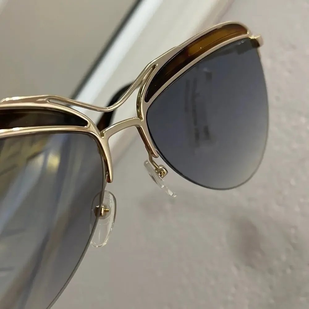 Marc Jacobs‎ Gold Metal Gradient Pilot 61mm Sunglasses